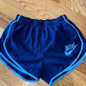 Nike navy running shorts